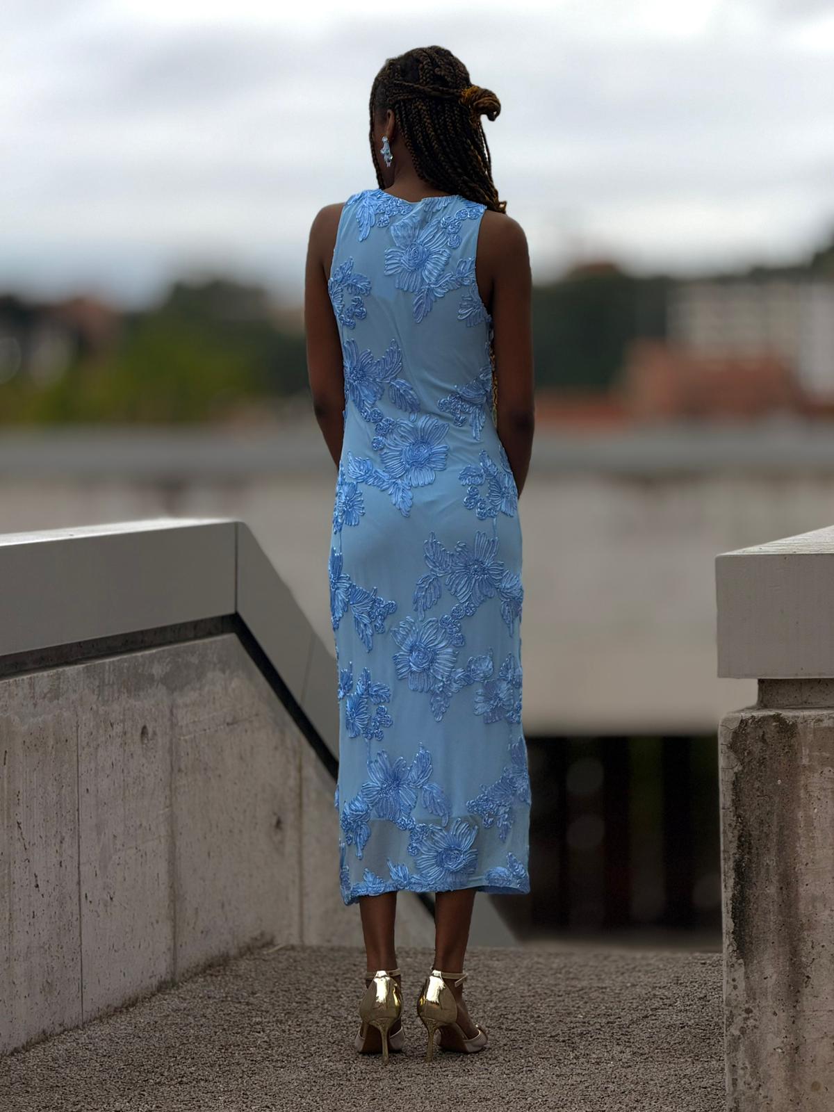 Vestido texturado