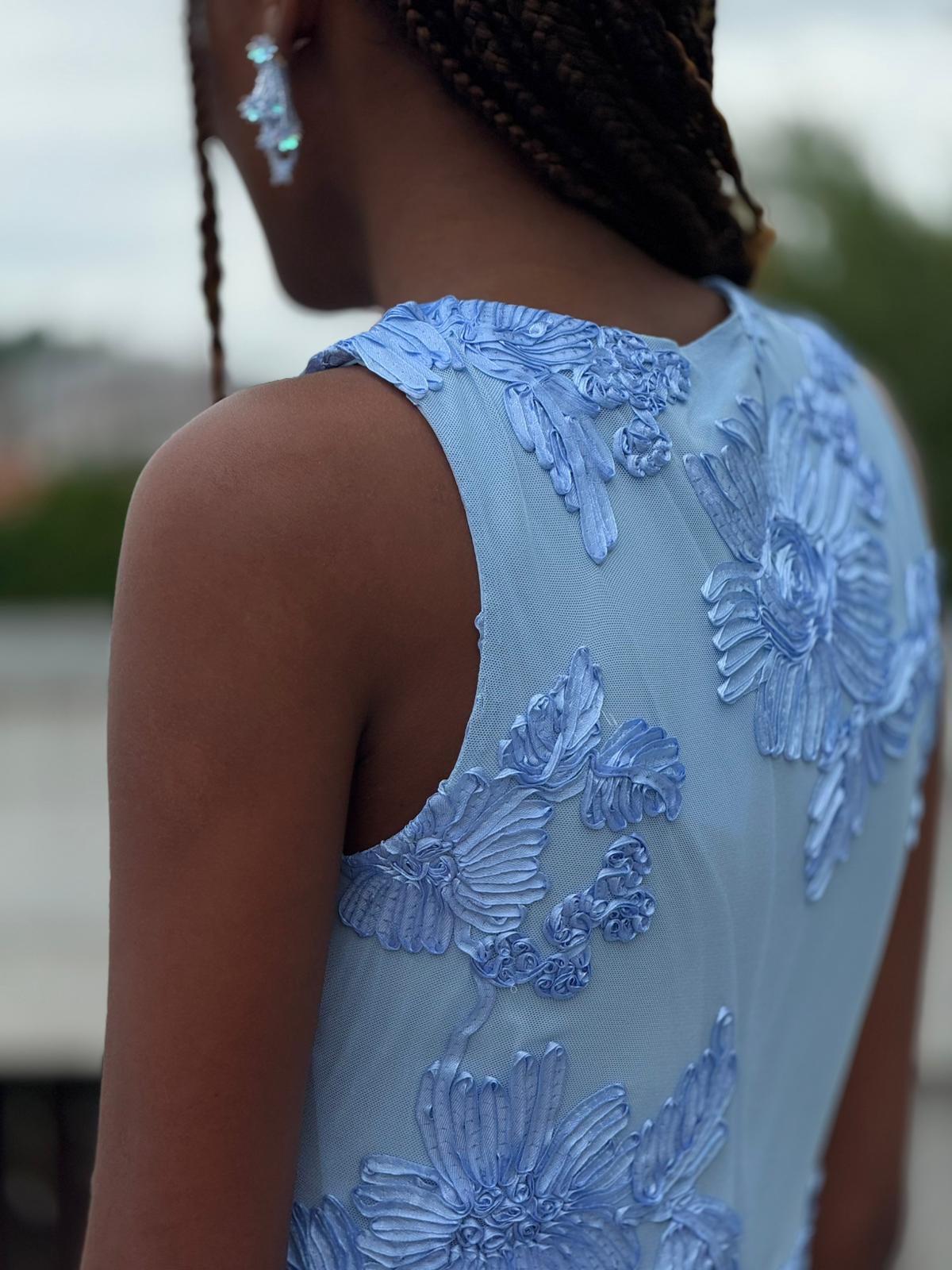 Vestido texturado