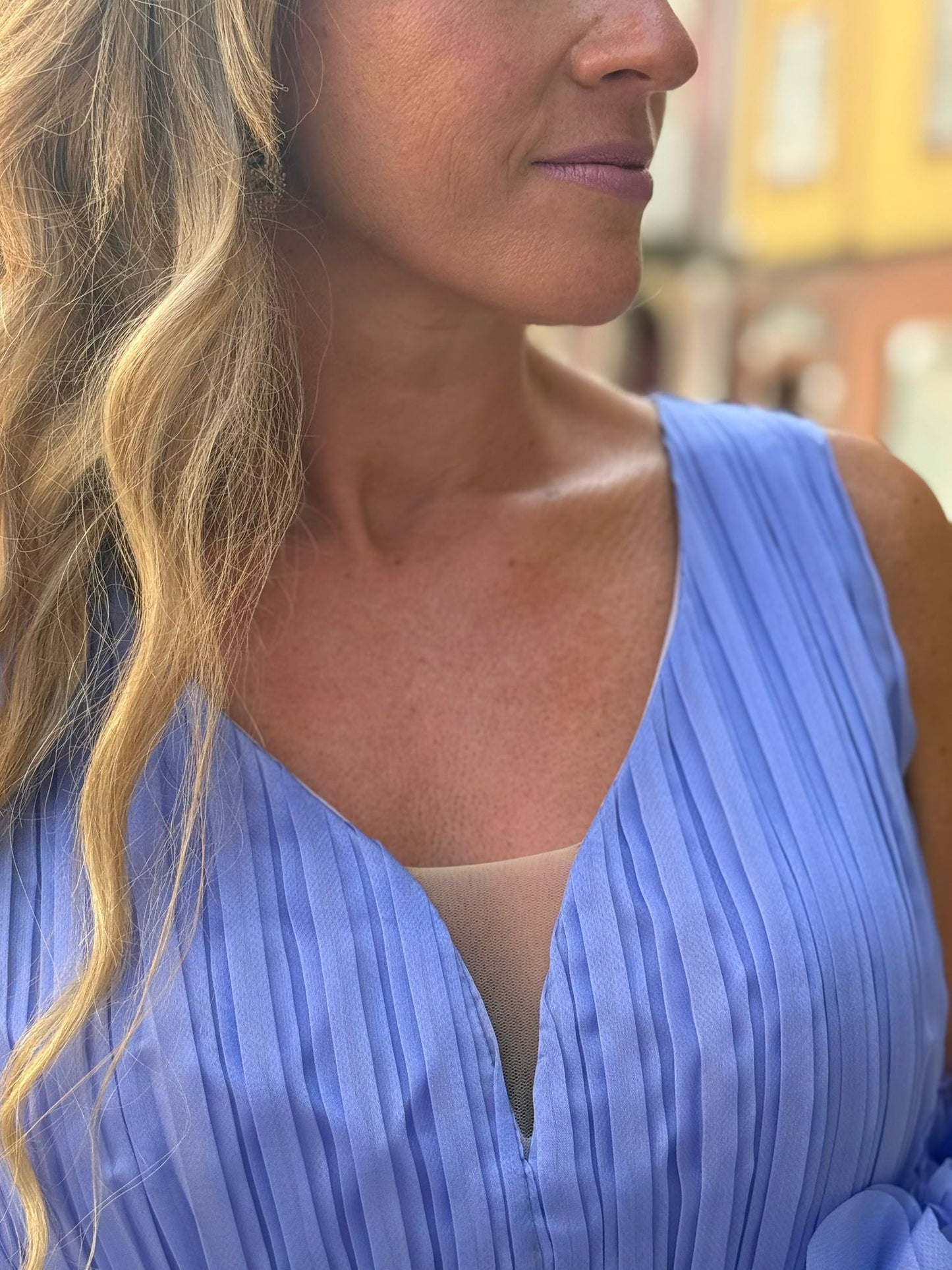Vestido plissado