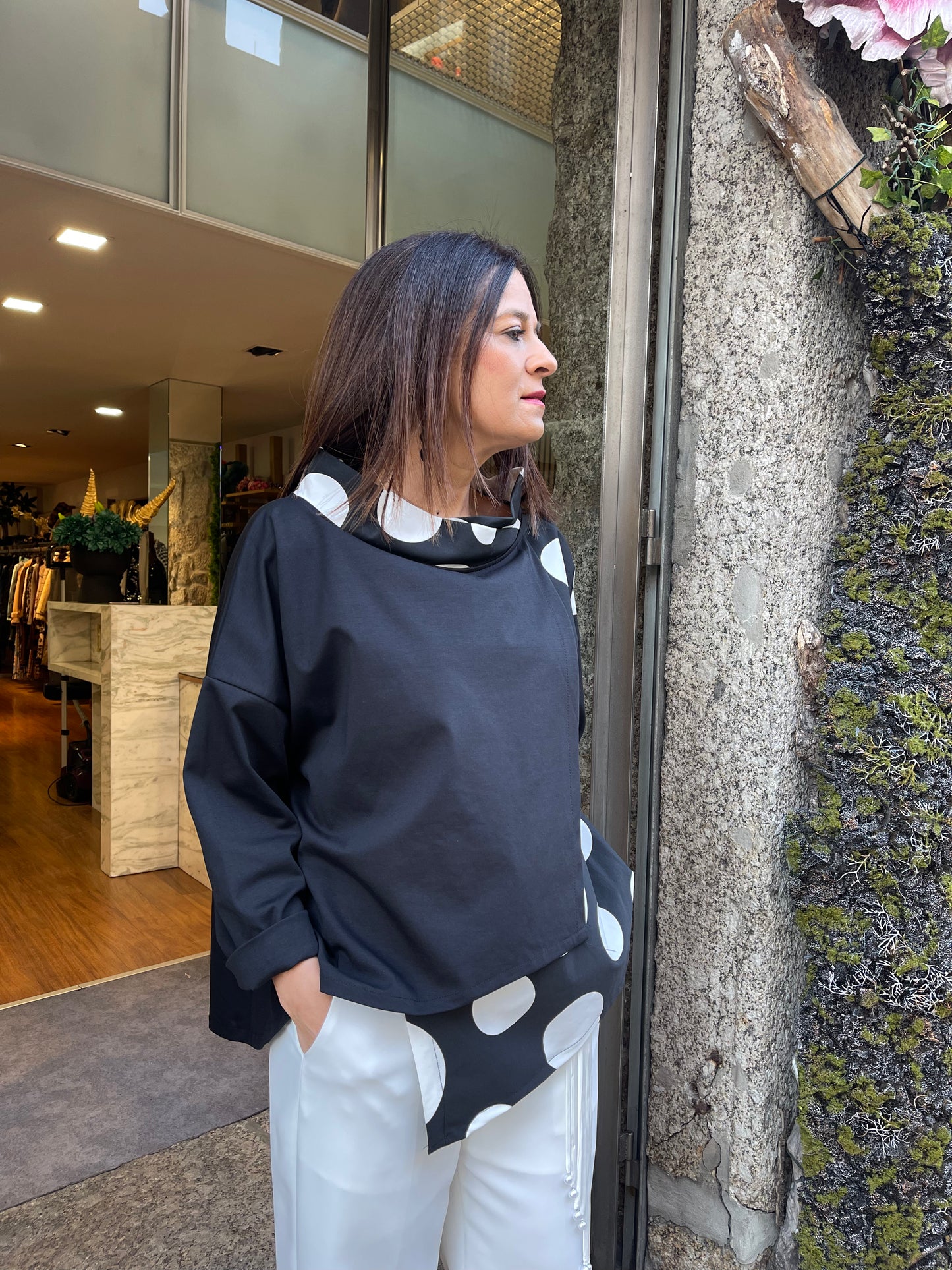 Camisola assimétrica