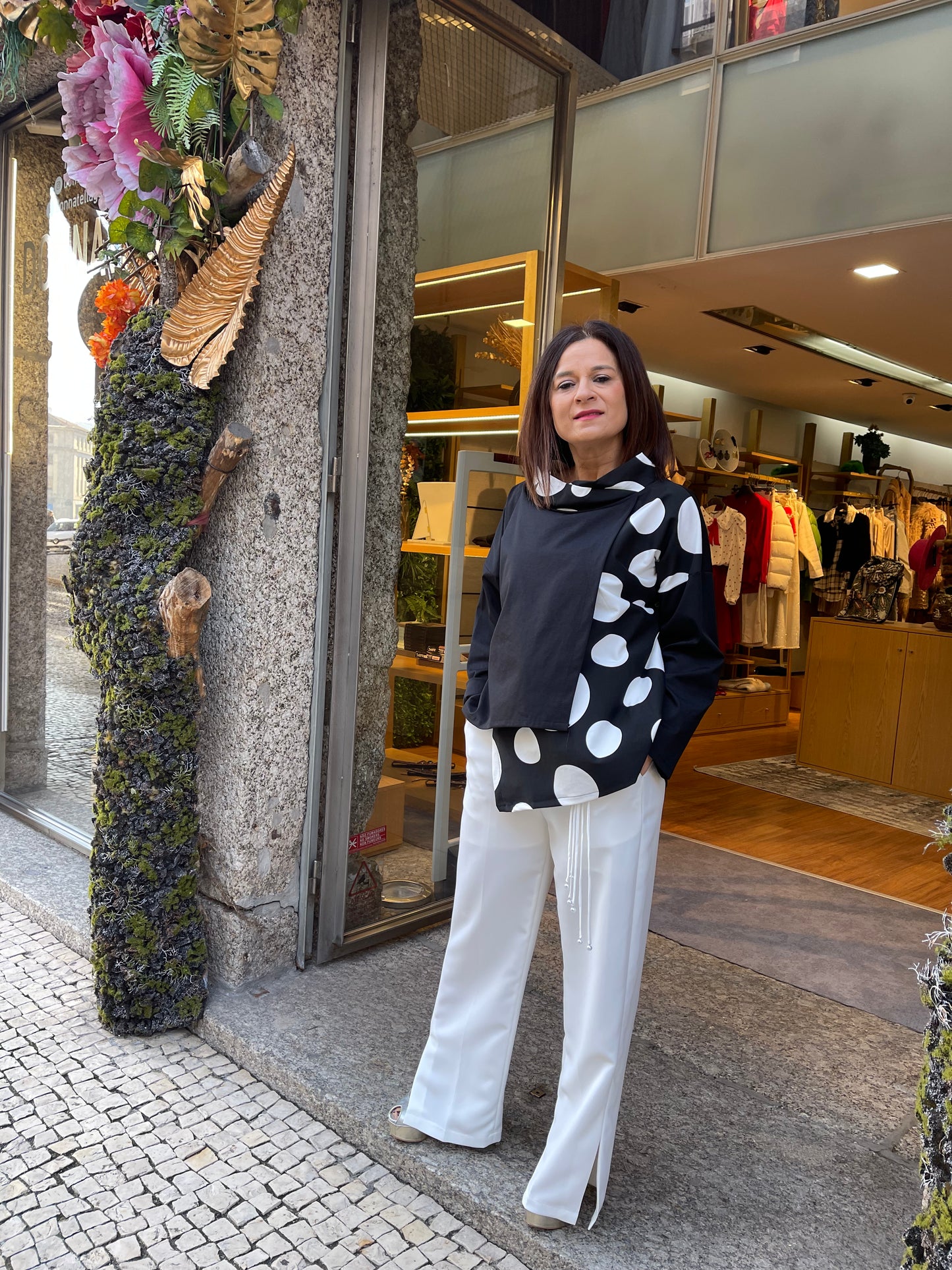 Camisola assimétrica