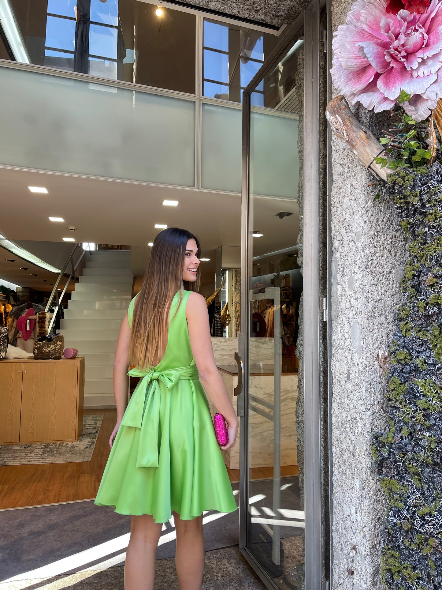 Vestido bailarina com laço
