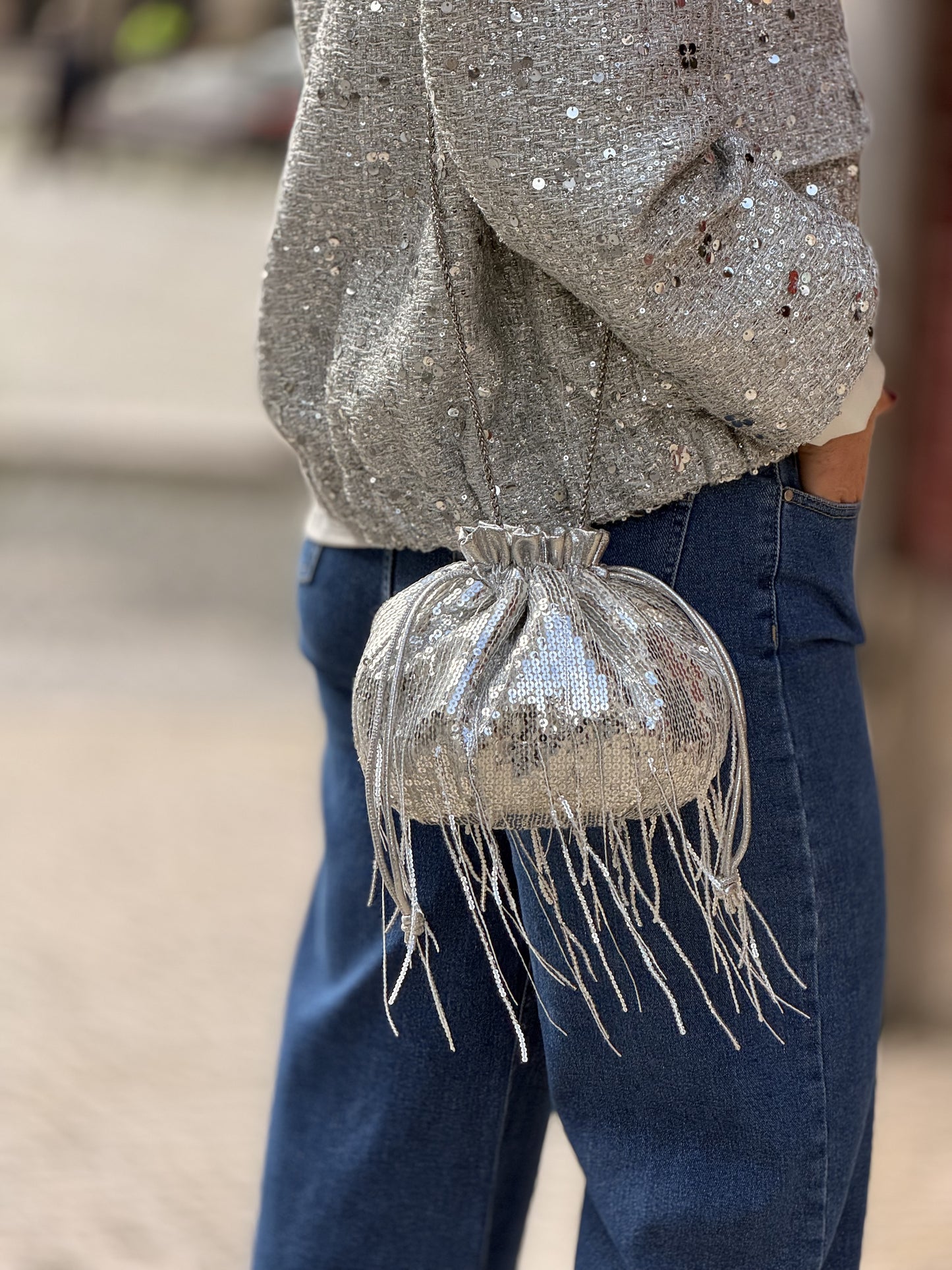 Bolsa de lantejoulas