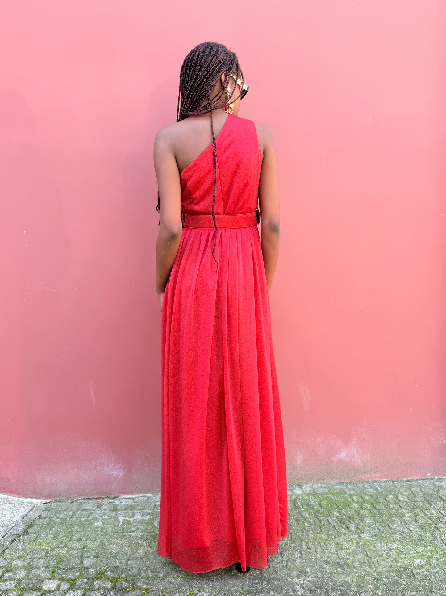 Vestido com cinto