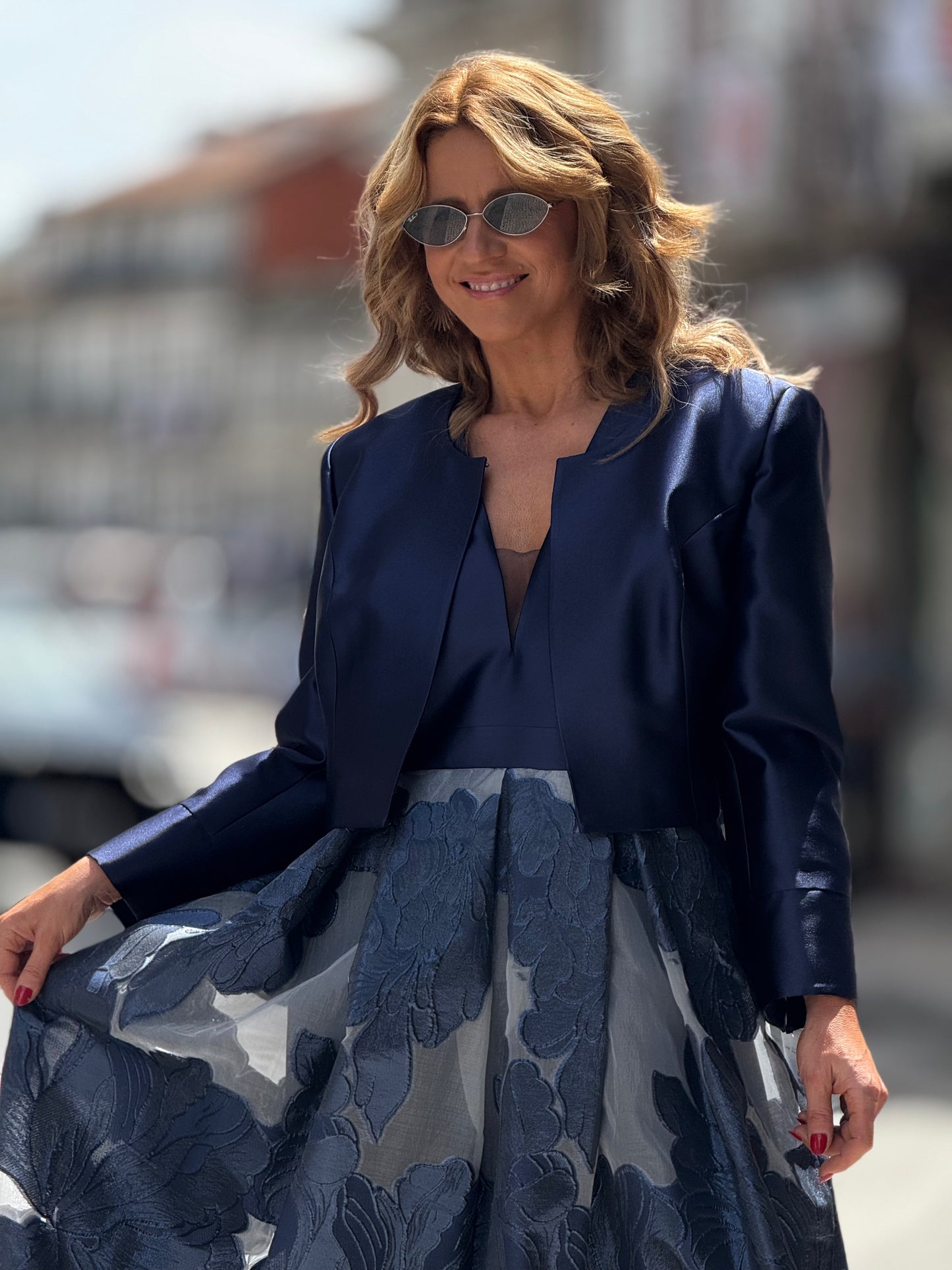 Vestido com casaco