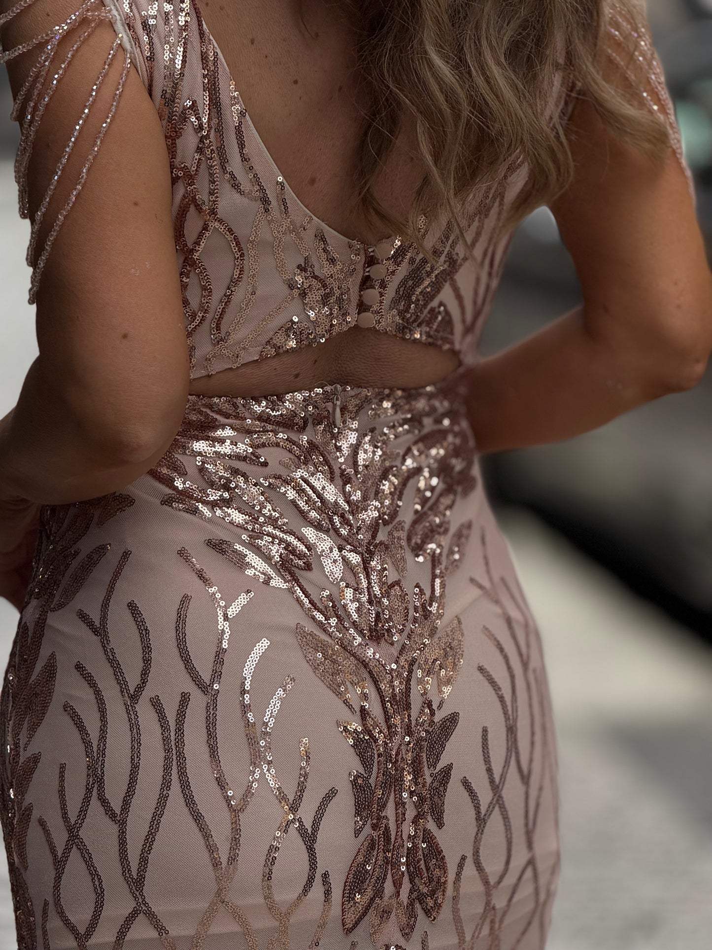 Vestido sereia em pedraria