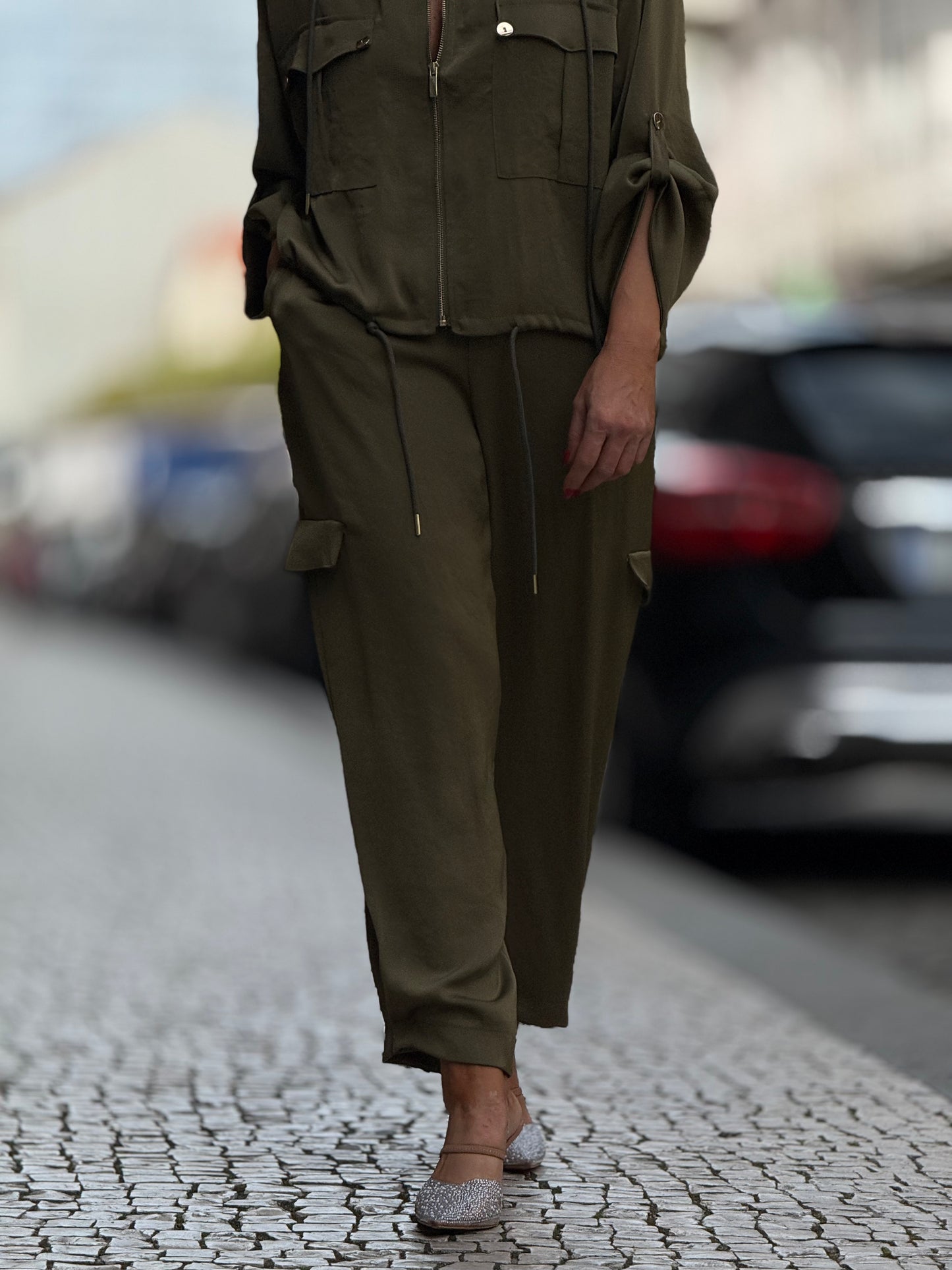 Conjunto total look cetim