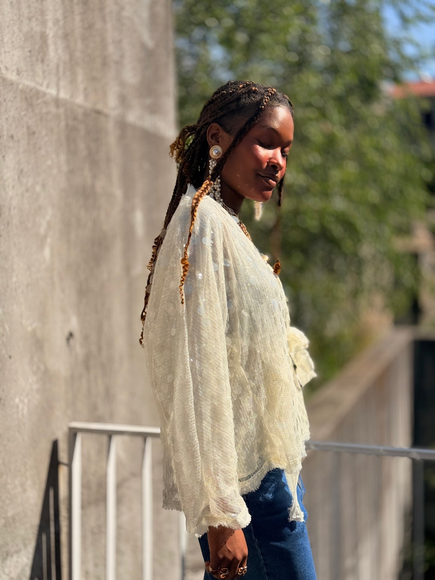 Kimono em lantejoulas