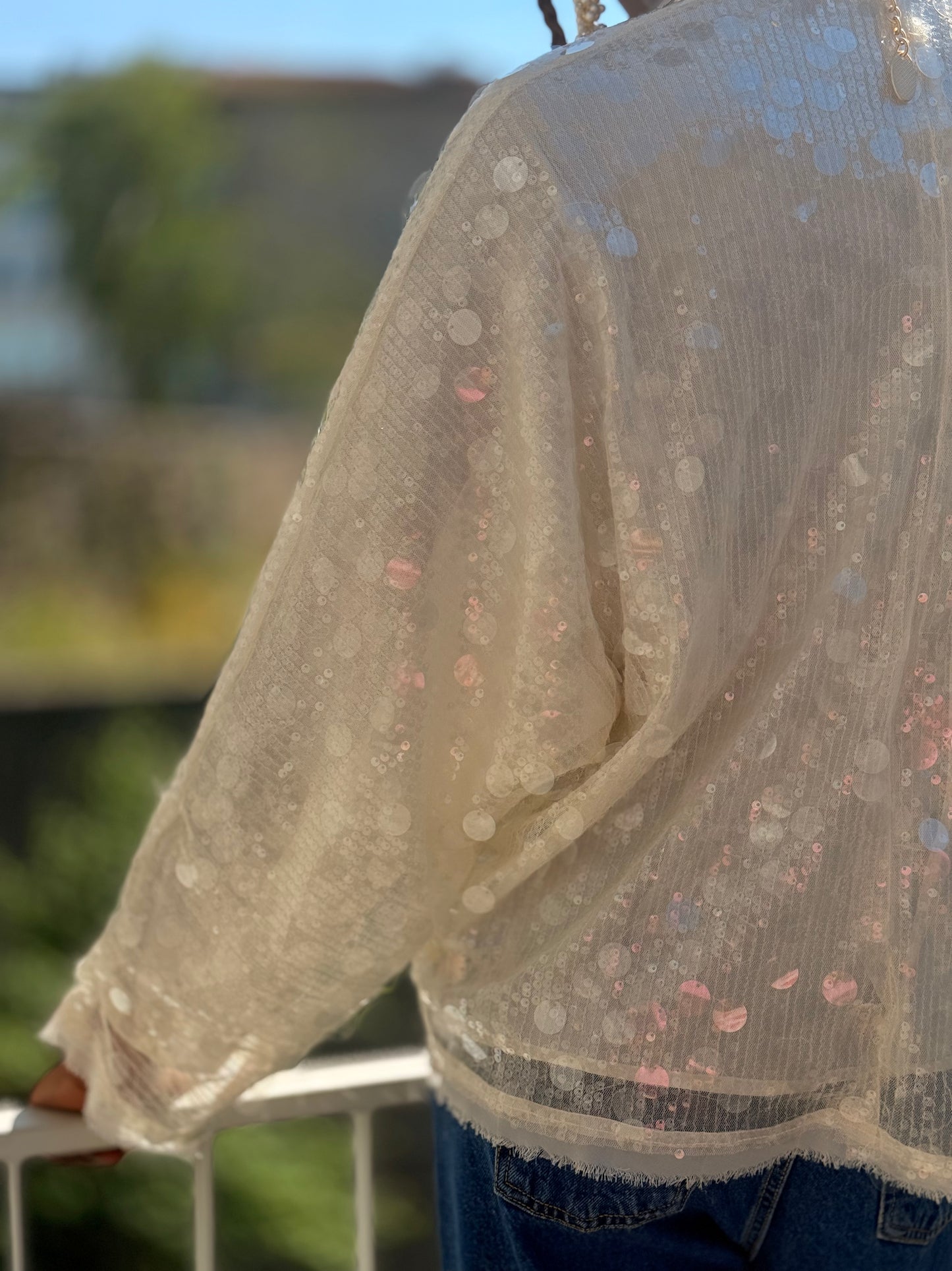 Kimono em lantejoulas