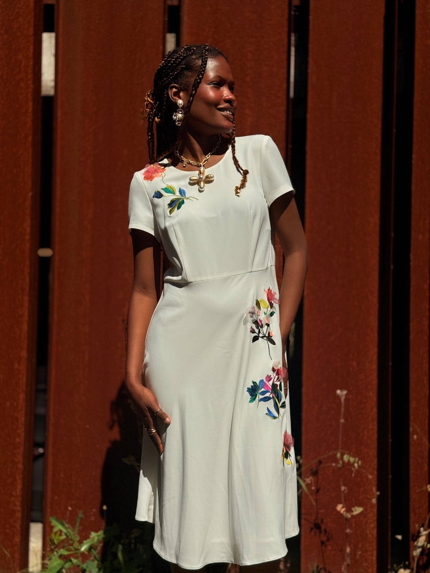 Vestido com bordados