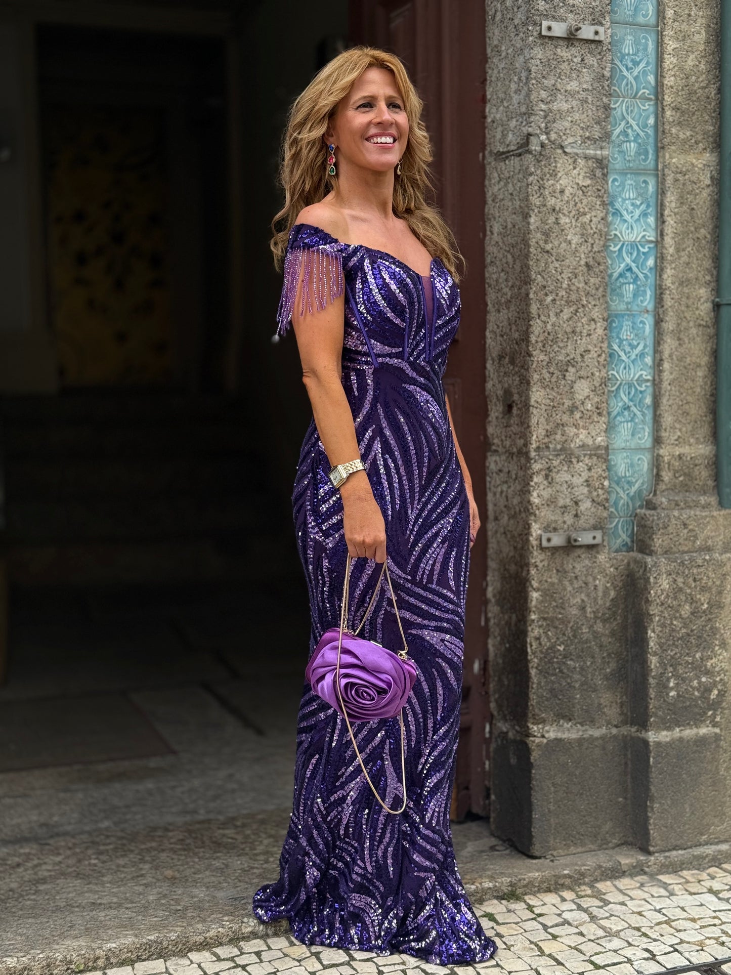 Vestido sereia lantejoula