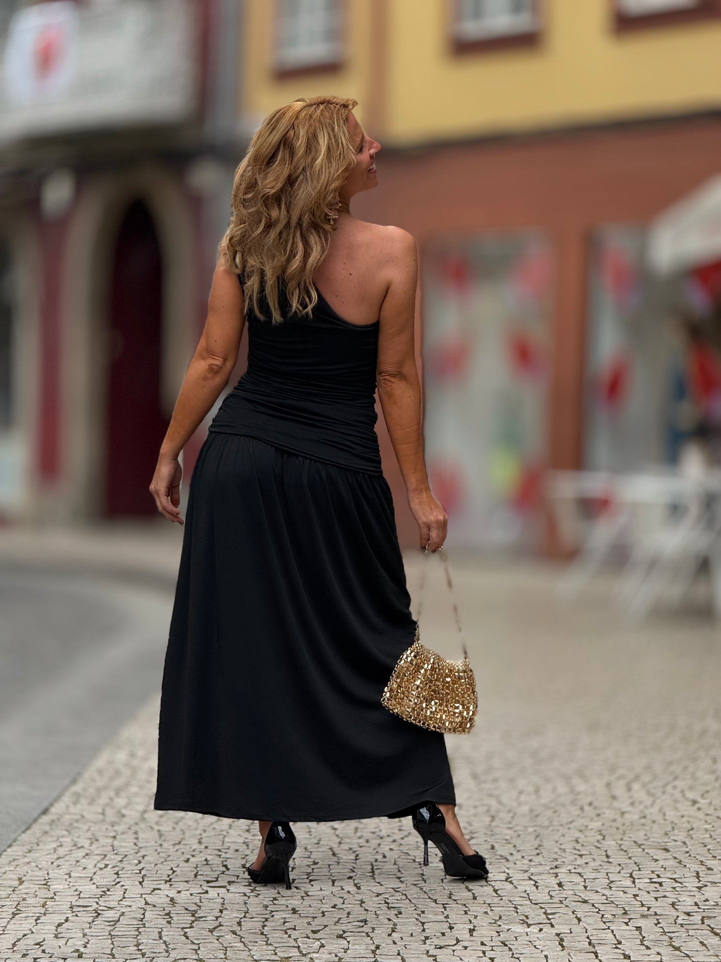 Vestido drapeado