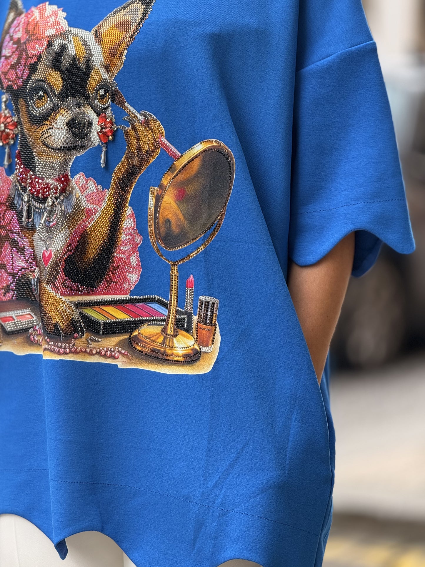T-shirt com brilho