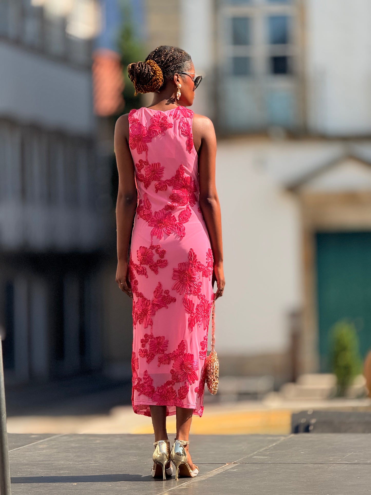 Vestido texturado