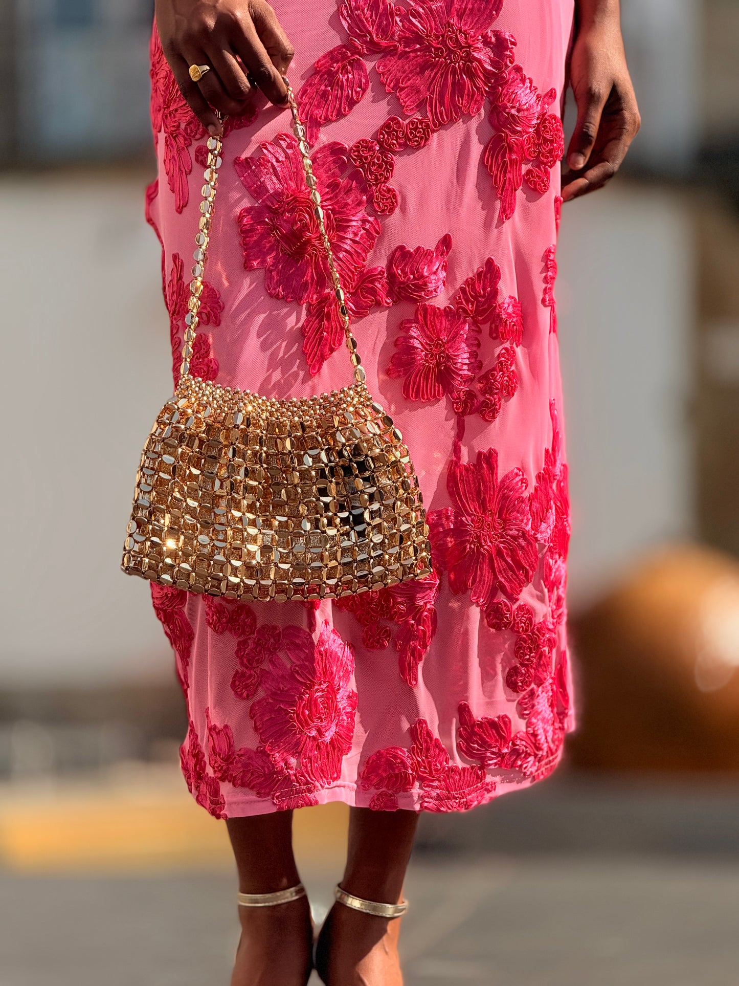 Vestido texturado