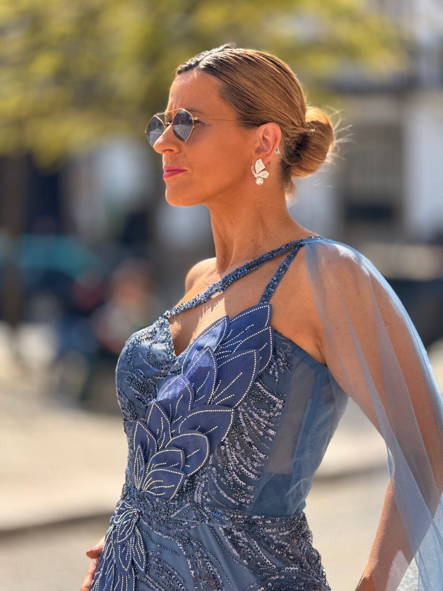 Vestido brilho e bordado