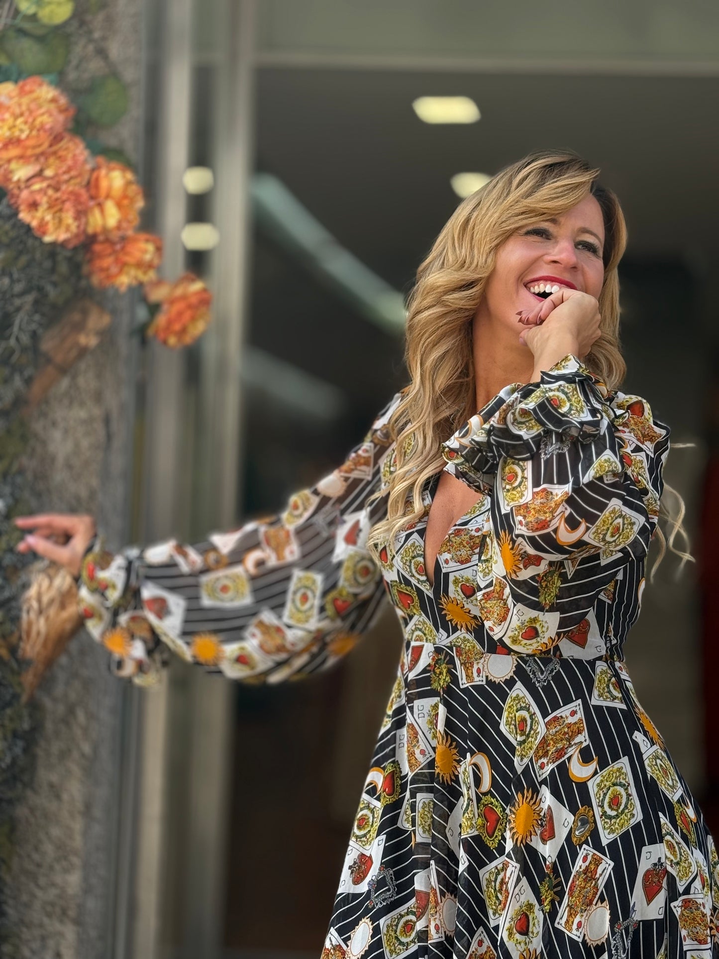 Vestido com padrões