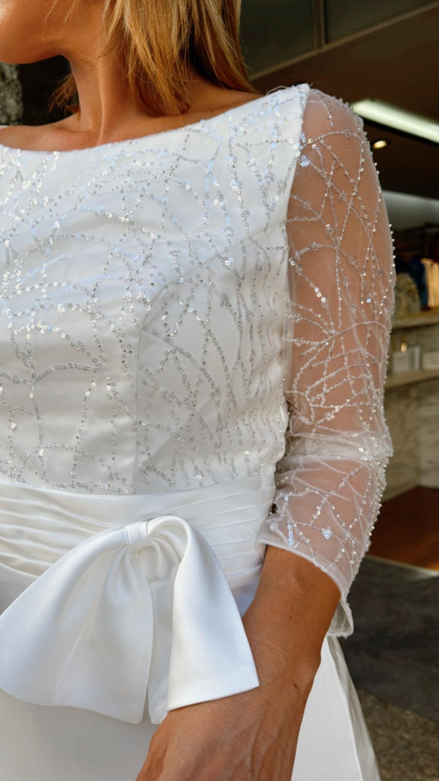 Vestido de noiva com lantejoula