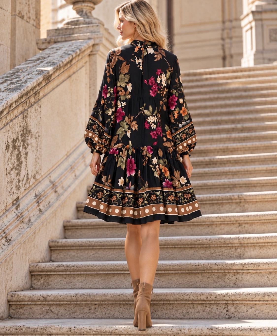 VESTIDO CURTO FLORAL