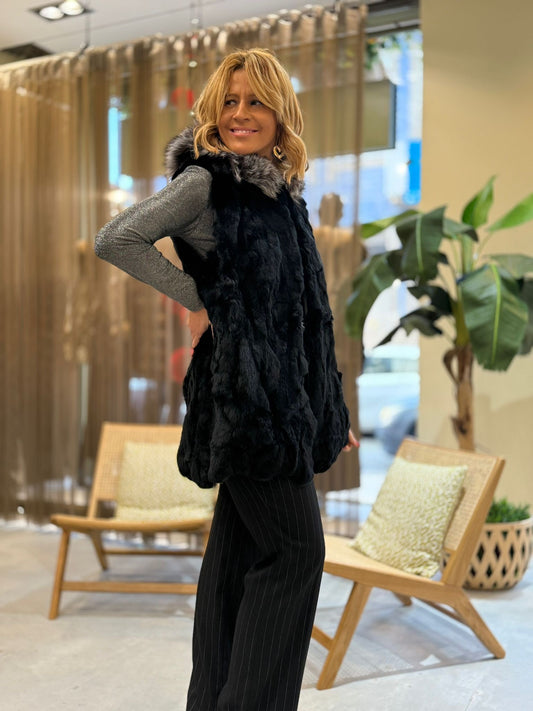 COLETE DE PÊLO NATURAL