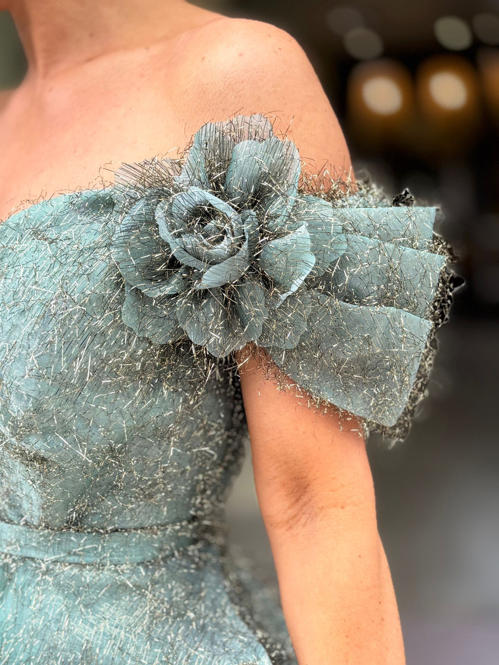 VESTIDO VERDE BRILHANTE