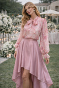 BLUSA LAÇADA ESTAMPADA