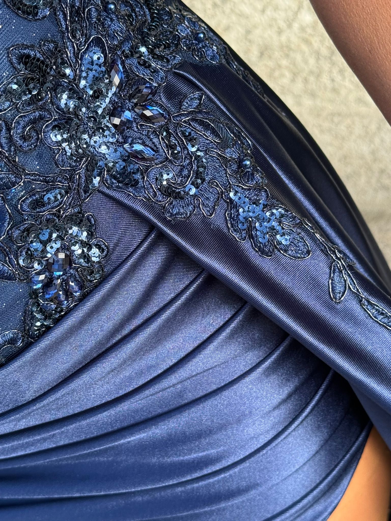 VESTIDO SEREIA AZUL MARINHO