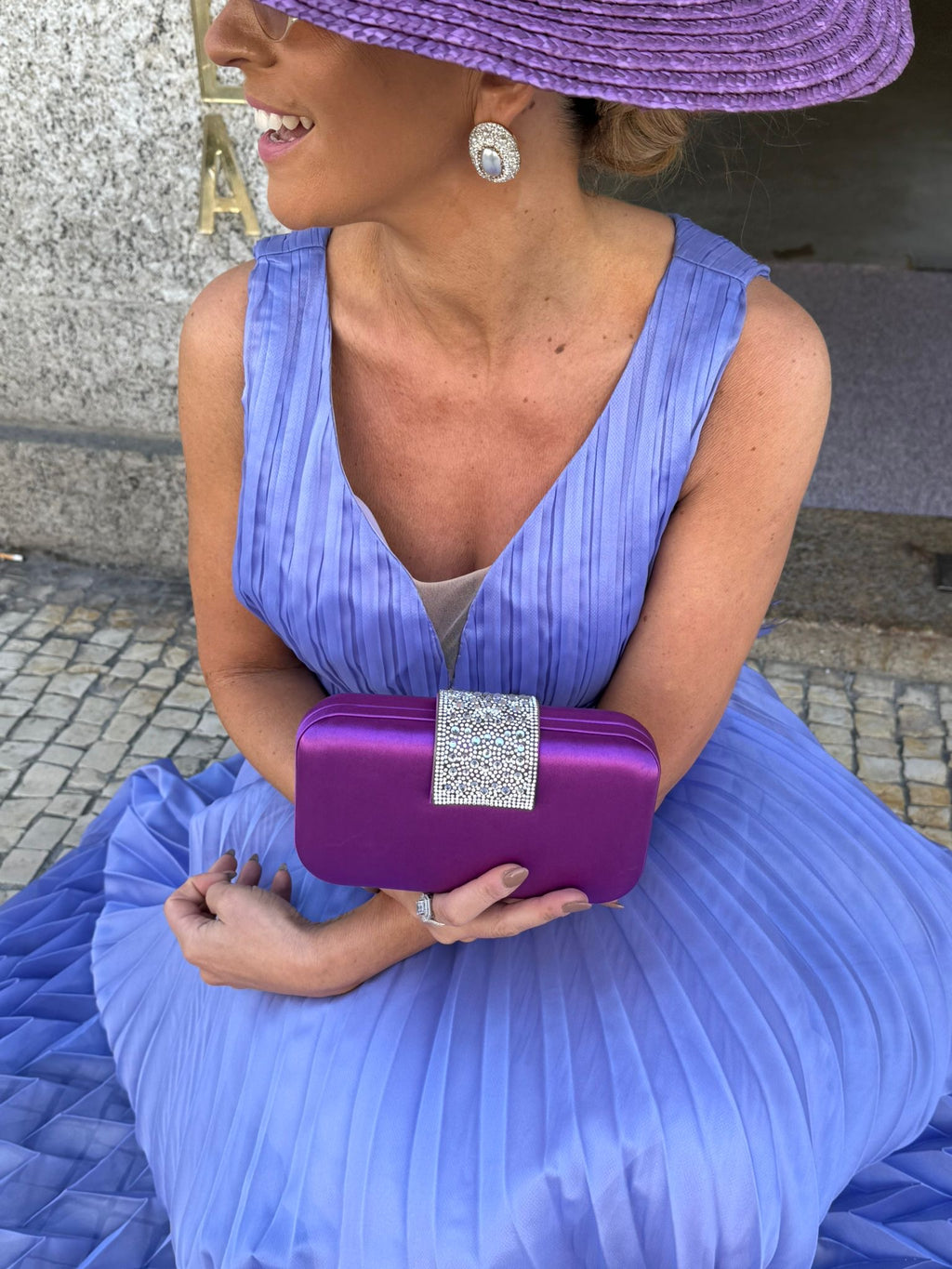 VESTIDO PLISSADO LAVANDA