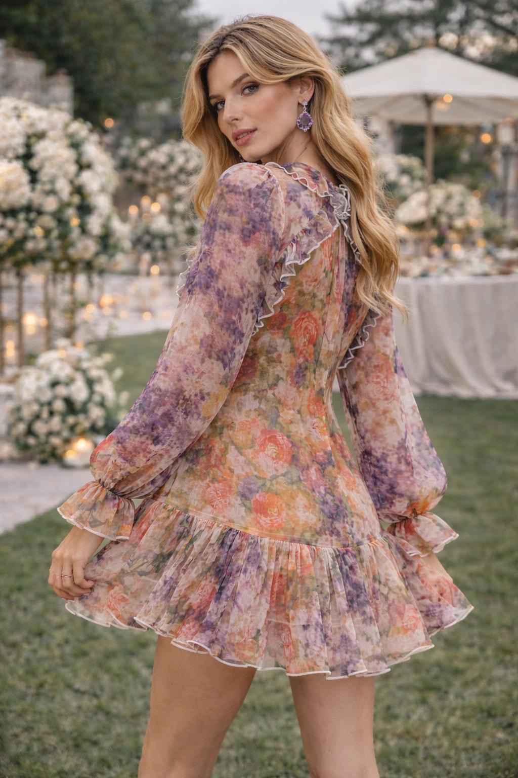 VESTIDO CURTO ESTAMPADO