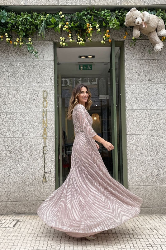 VESTIDO PRINCESA PEDRARIA