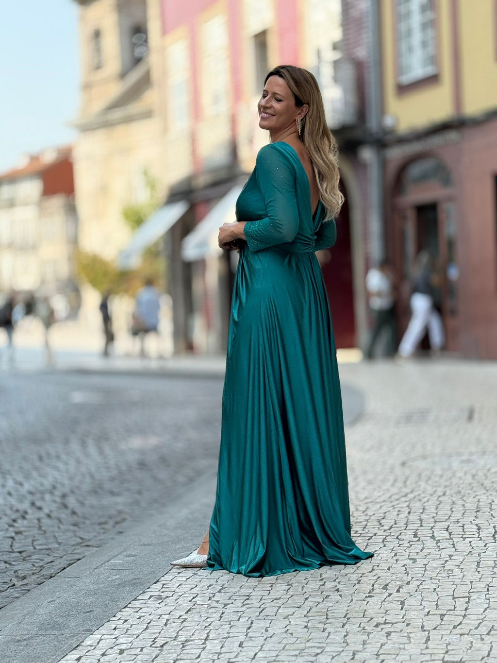 VESTIDO TURQUESA