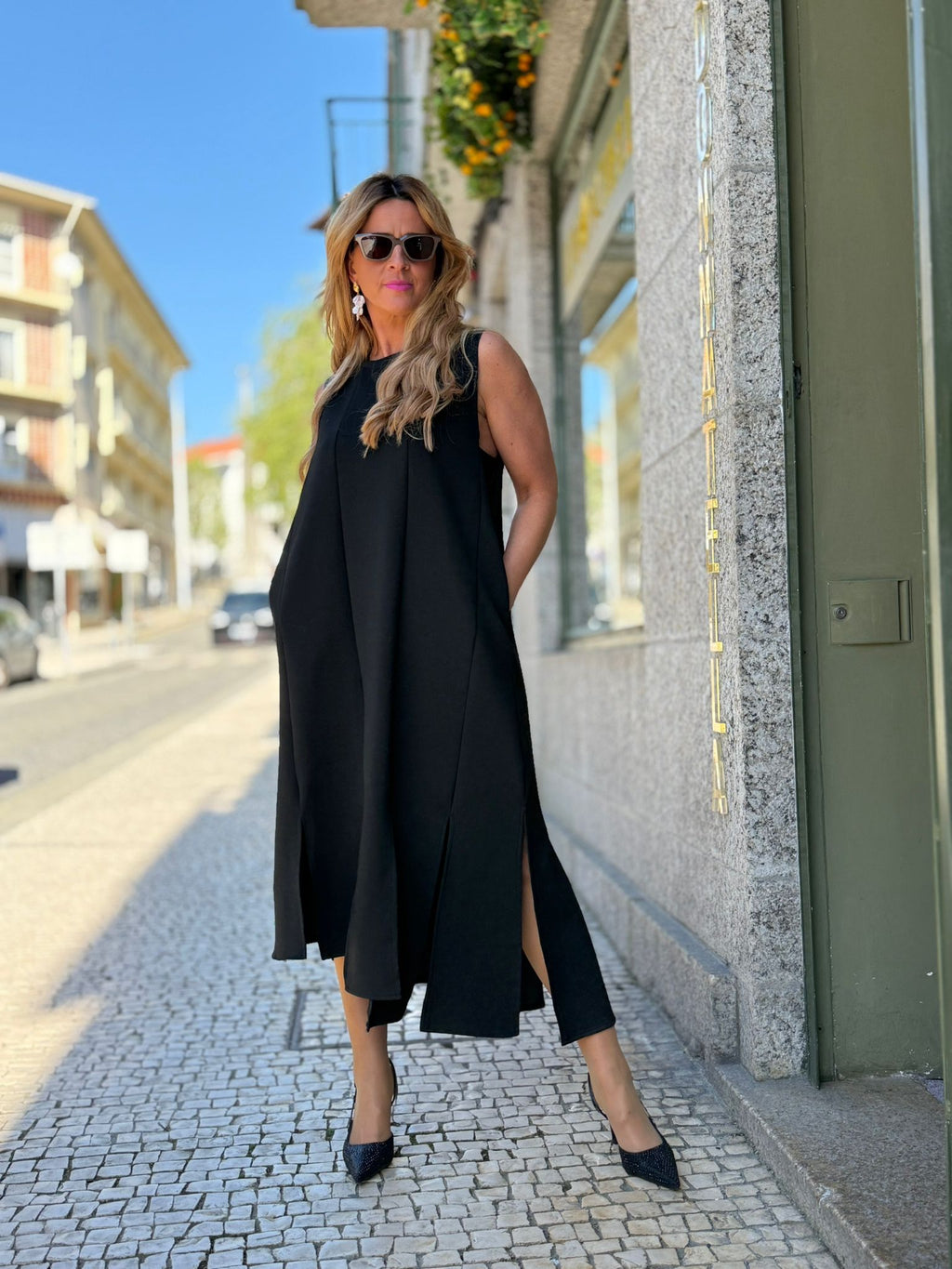 VESTIDO MALHA TIRAS