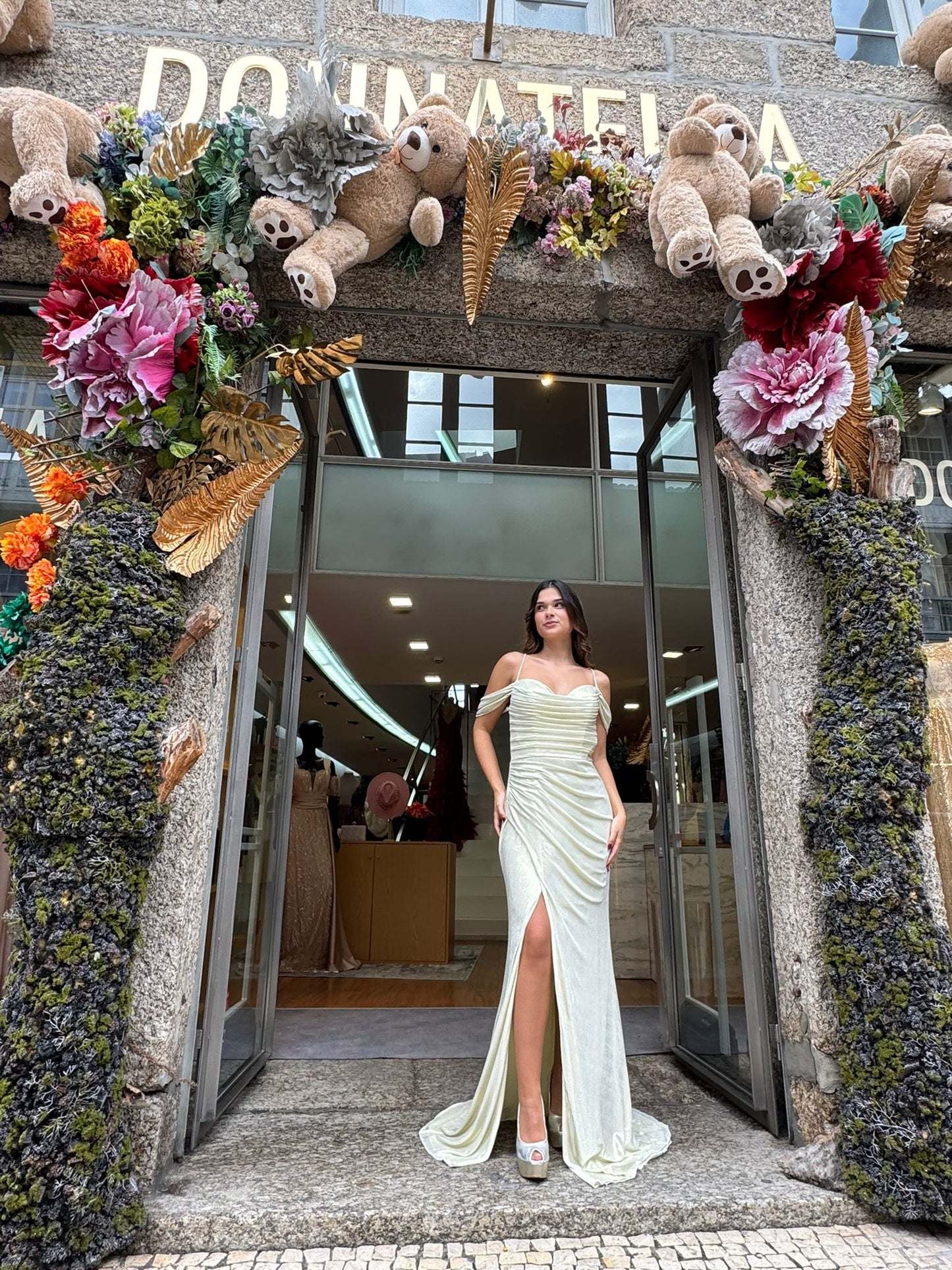 Vestido com brilho