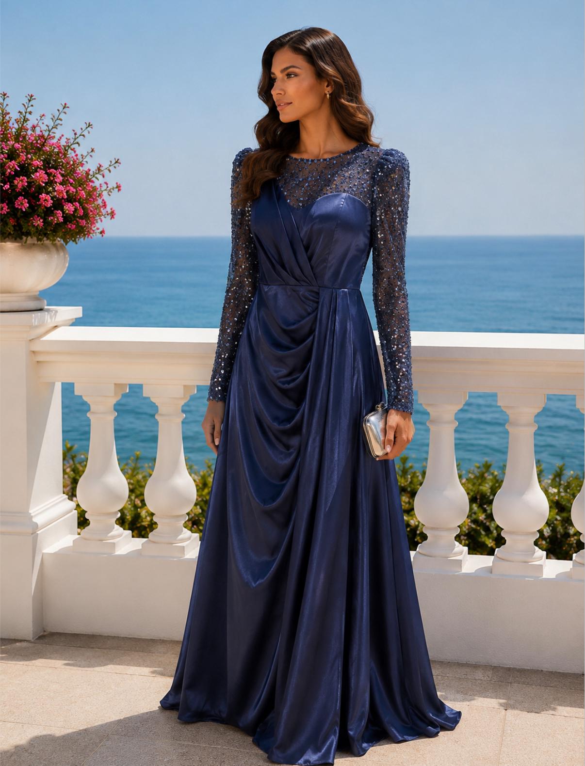 VESTIDO AZUL MARINHO