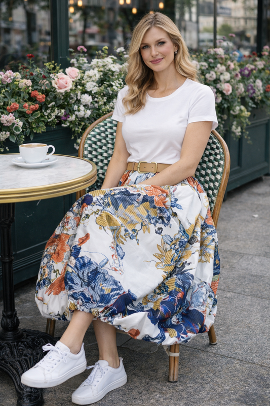 SAIA ESTAMPADA DE BALAO