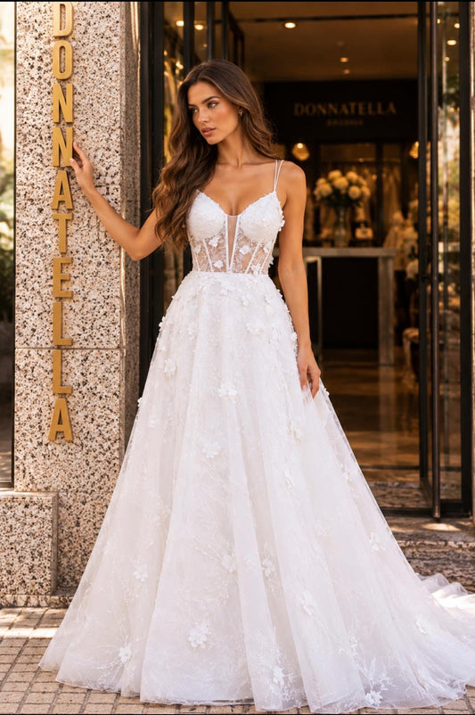 VESTIDO DRAPEADO COM CAUDA