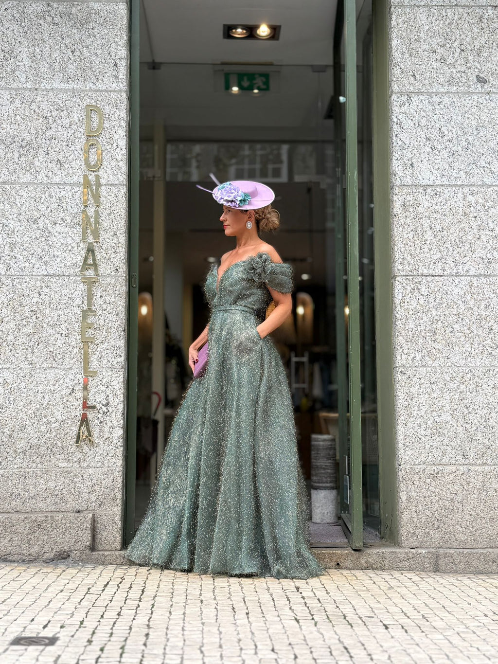 VESTIDO VERDE BRILHANTE