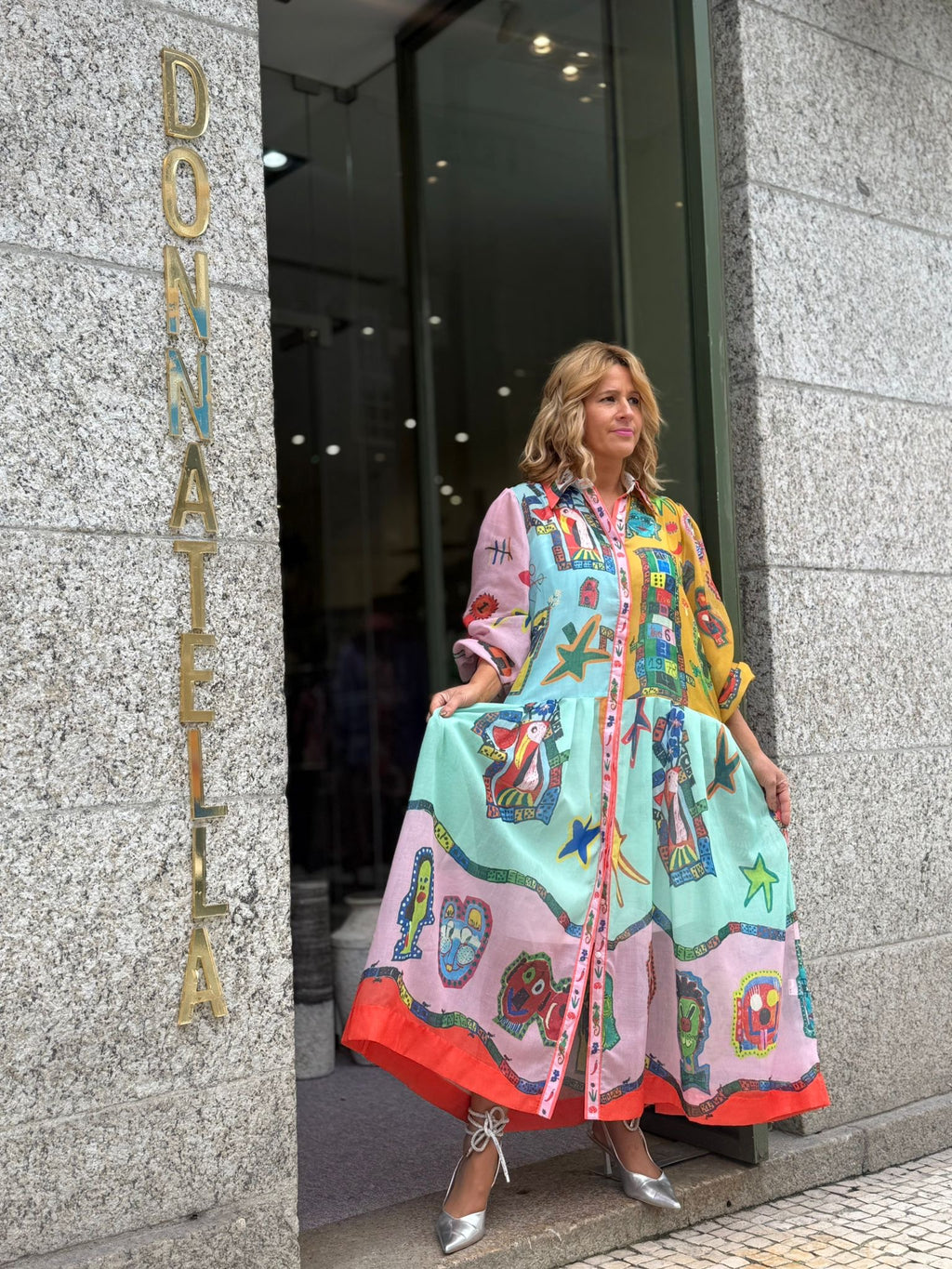VESTIDO  ESTAMPADO OVERSIZE