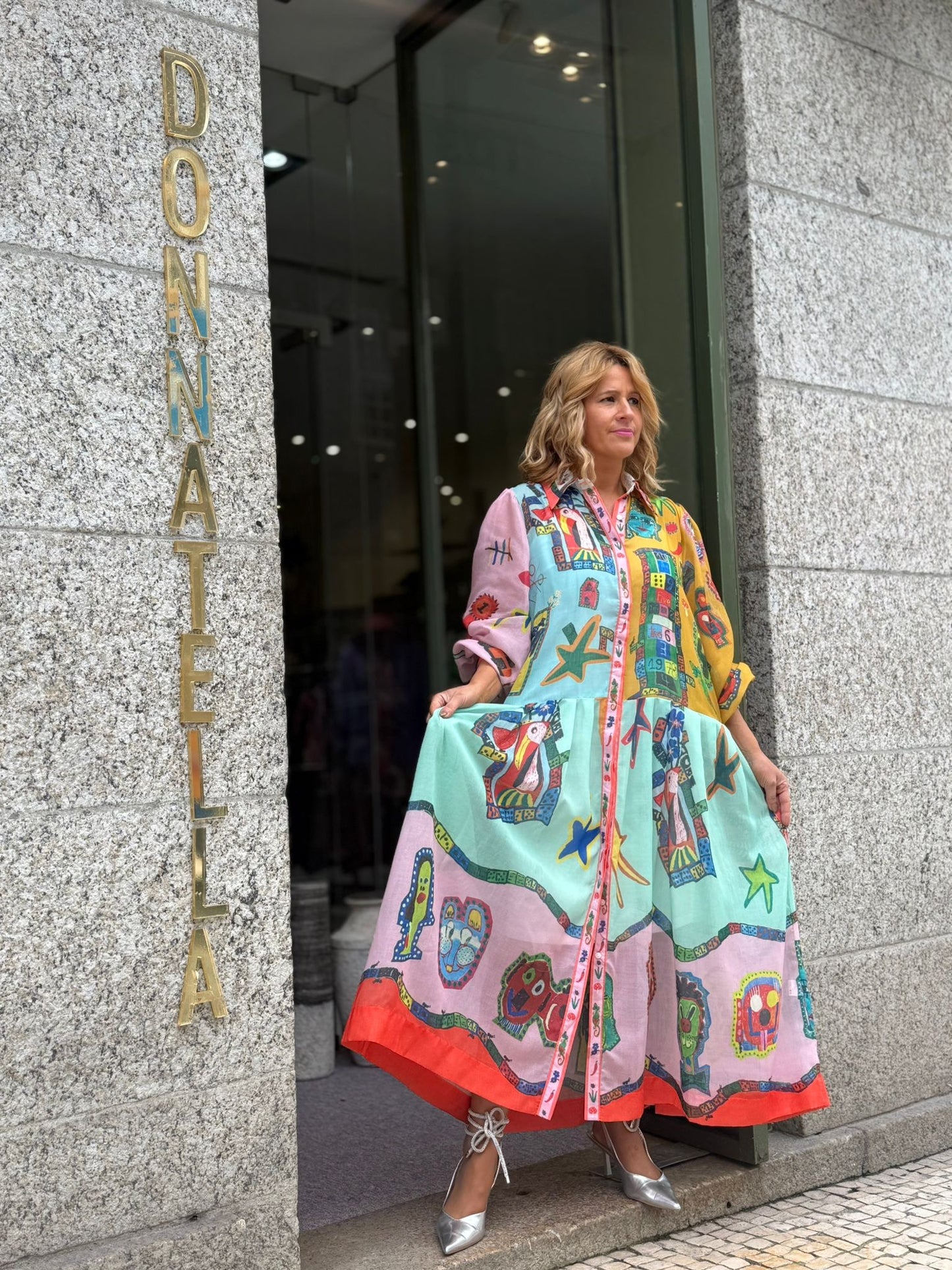 VESTIDO  ESTAMPADO OVERSIZE