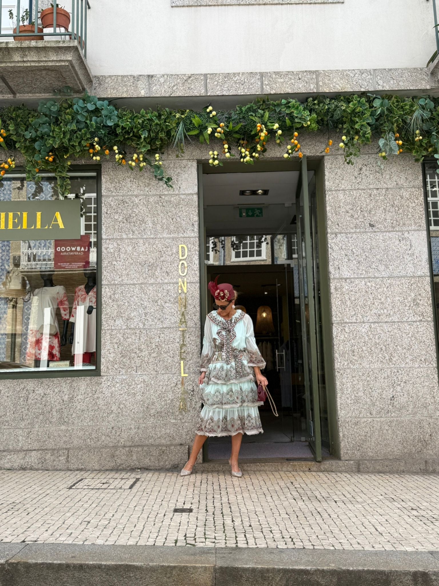 VESTIDO ESTAMPADO VERDE ÁGUA