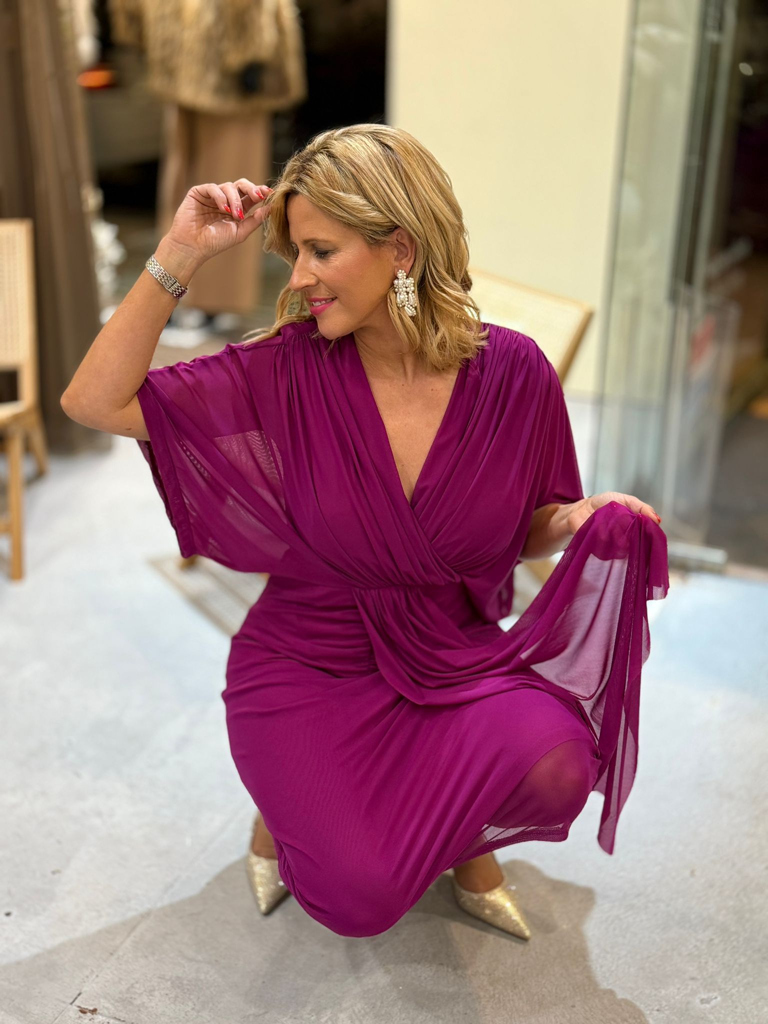 VESTIDO ROSA FUXIA