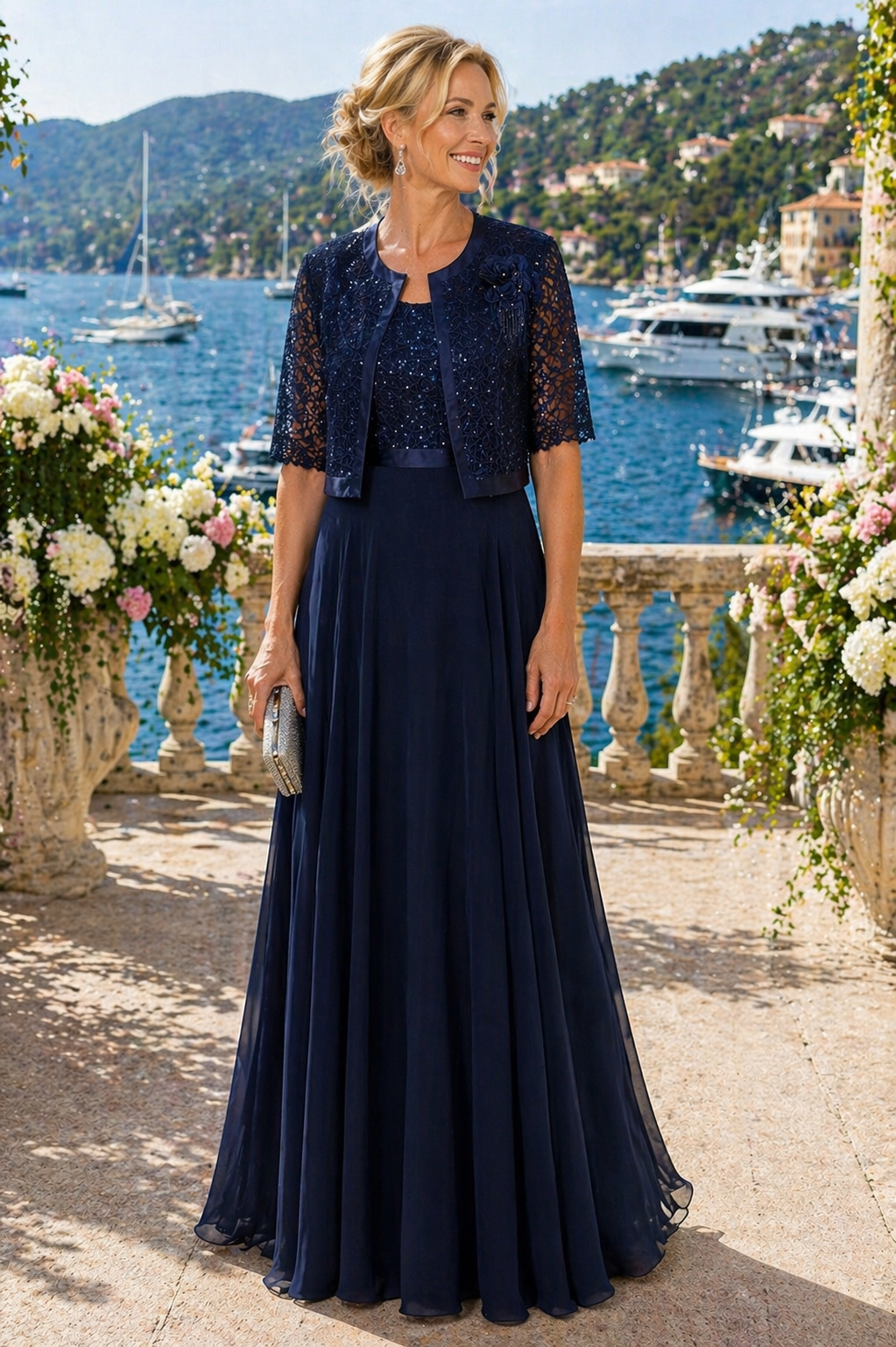 TAILLEUR AZUL MARINHO FLUIDO
