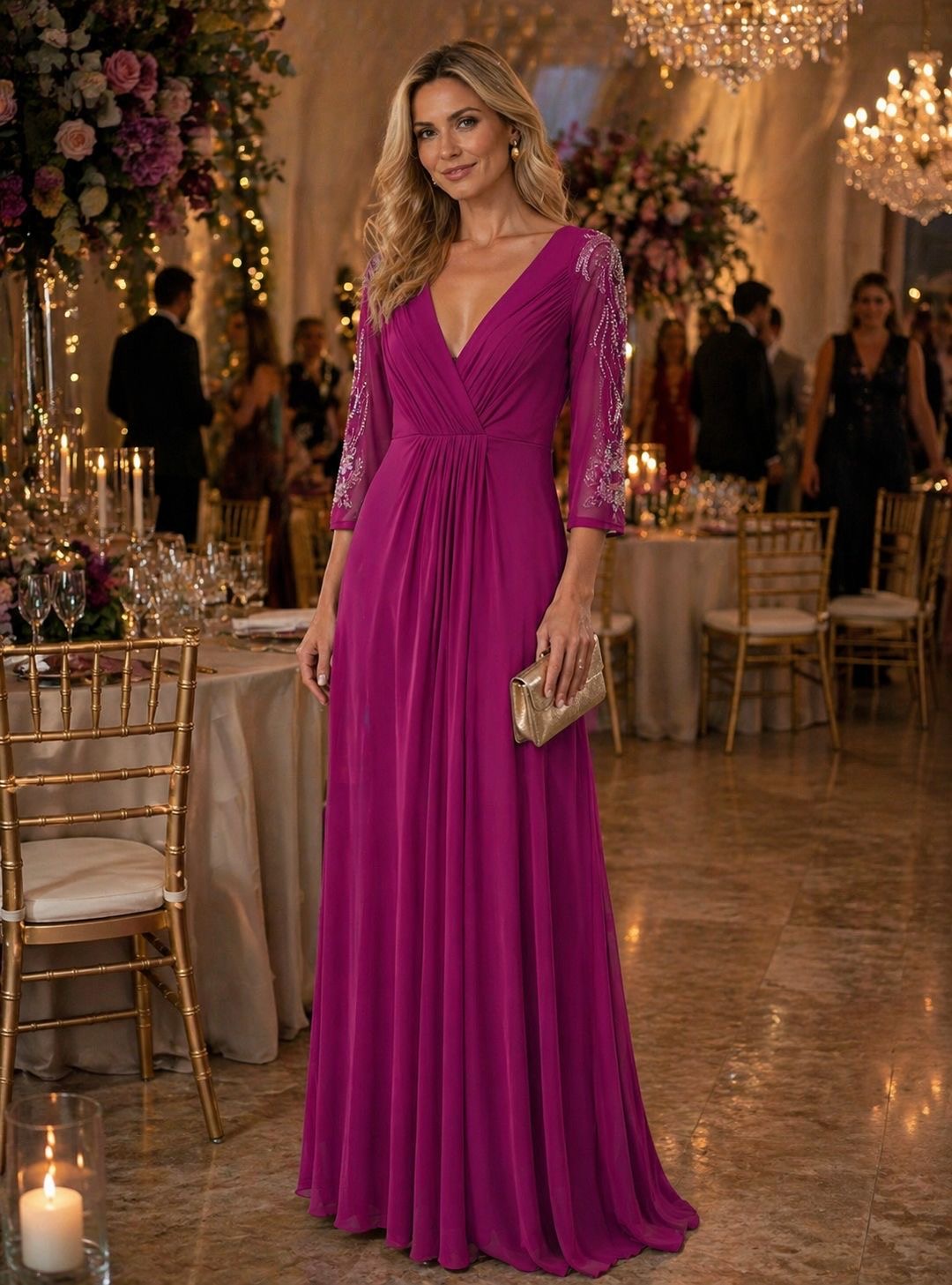 VESTIDO ROSA FUCSIA