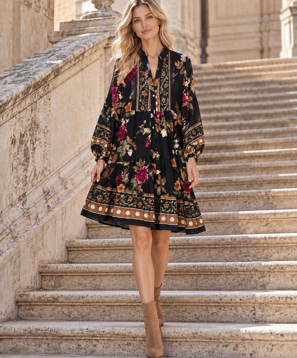 VESTIDO CURTO FLORAL