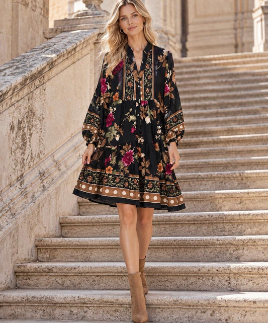 VESTIDO CURTO FLORAL