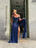 VESTIDO SEREIA AZUL MARINHO