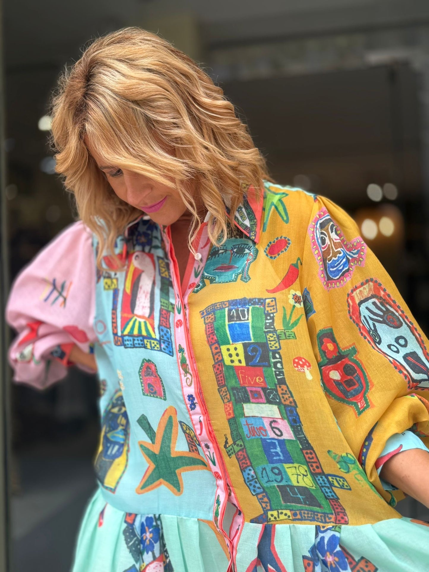 VESTIDO  ESTAMPADO OVERSIZE