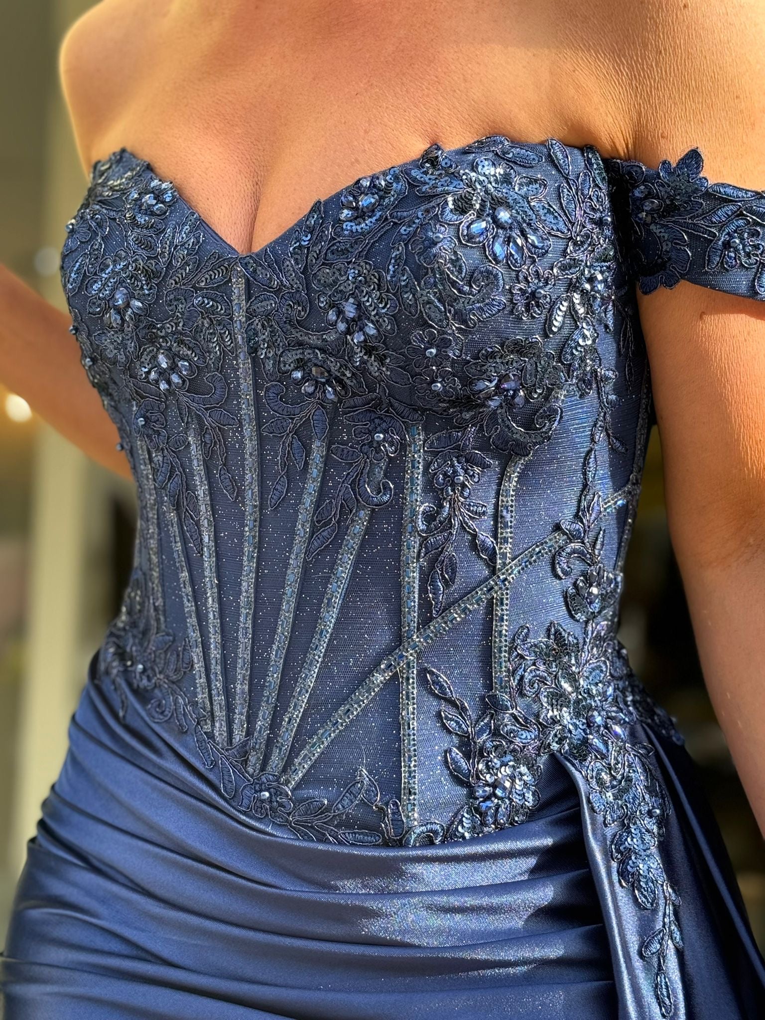 VESTIDO SEREIA AZUL MARINHO