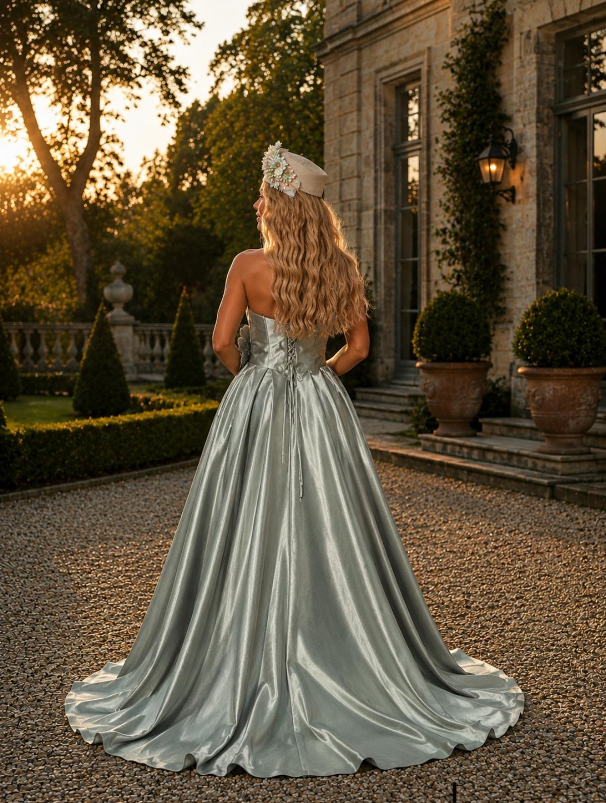 VESTIDO VERDE ÁGUA