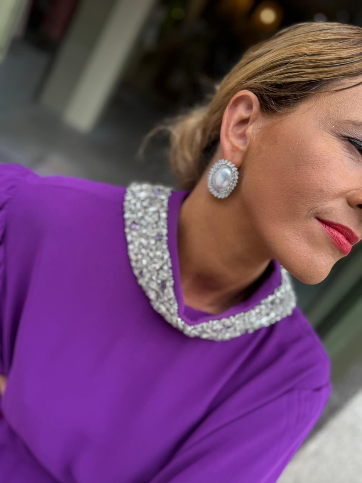 VESTIDO ROXO MIDI